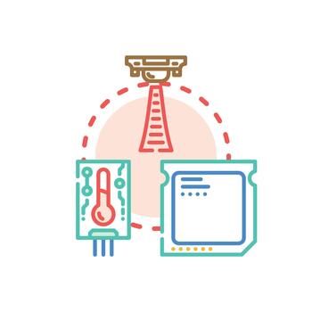 Electronic computer modules processing digital technology data vector