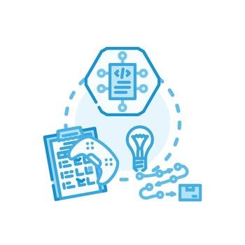 Software. engineering practices development and it mix solutions vector