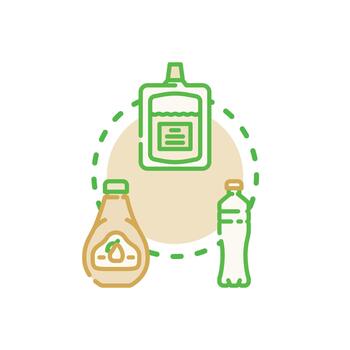 Liquid reconstitution process preparing diluted solution. pack vector