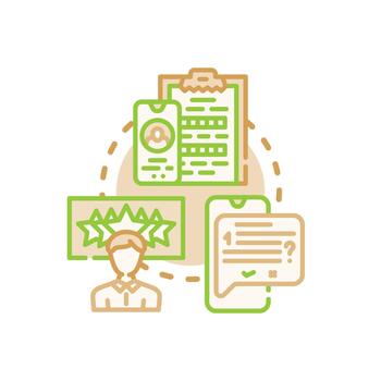 Applying multistyle customer problem solution. approach development process vector