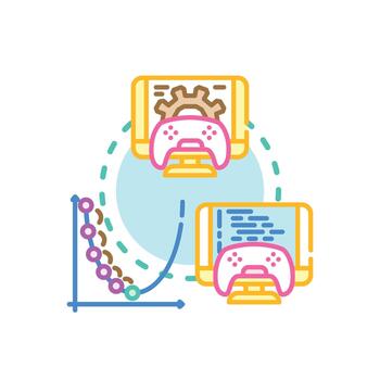 bajo nivel programación creando software desarrollo paquete múltiple. código vector