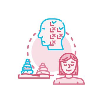 Contemplative evaluation process for variations informed decision making. vector