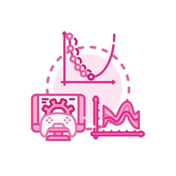 Image optimization forms process for responsive web design. vector