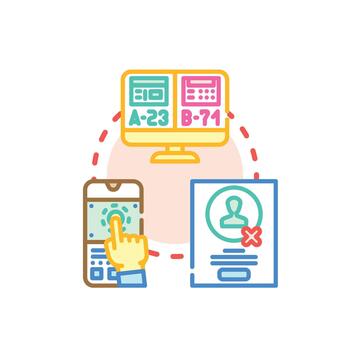 Software. testing variations for product release concept vector