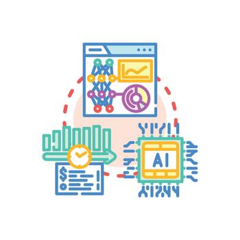 Instantaneous edge modern analytics processing. data optimization vector