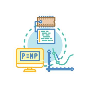 Low level programming simplified development. creating system architecture vector