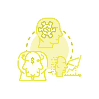 Developing analytical mindset and problem solving skills vector