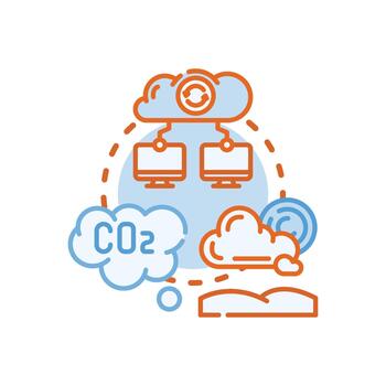 Cloud computing. data forms storage and network formation vector