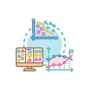 Analyzing. data with statistical correlation styleset algorithm vector