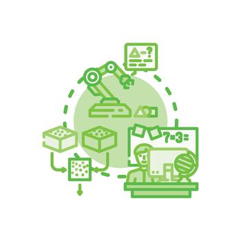 variations. Relevant learning process with artificial intelligence and data vector