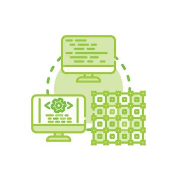 desarrolladores depuración codificación errores en software limpiar desarrollo. proceso vector