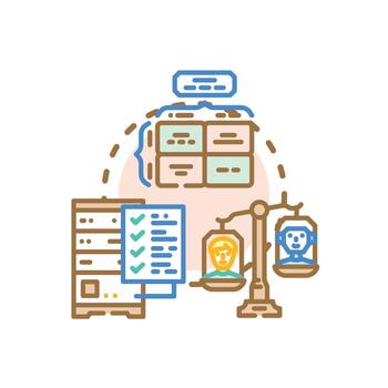 validando información exactitud proceso con datos análisis concepto vector