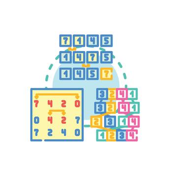 mix Bubble sort algorithm comparison and data. swap routine vector