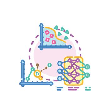 Machine learning minimal. model development processing data loop vector