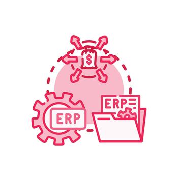 Document. styles automation software digitizing administrative process workflow vector