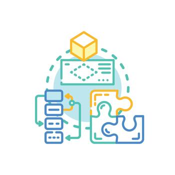 prototipo construir y iteración software desarrollo. ciclo variantes vector