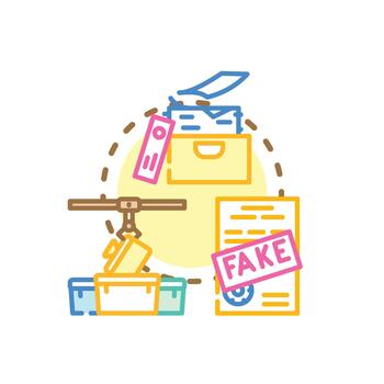 range Document shredding. process for secure data destruction vector