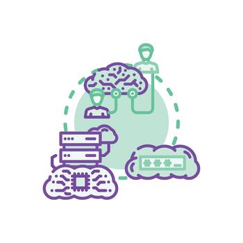Cloud network template concepts assets for internet technology. vector