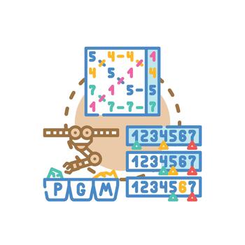 Bubble sort. algorithm programming set method data processing vector