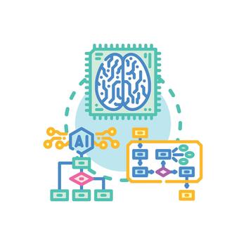 Ai data modeling technology developing algorithms and logic vector