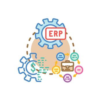 Process execution modeling analyzing business solution development. styleset vector