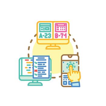 Offline software testing process. edition ensuring quality and debugging vector