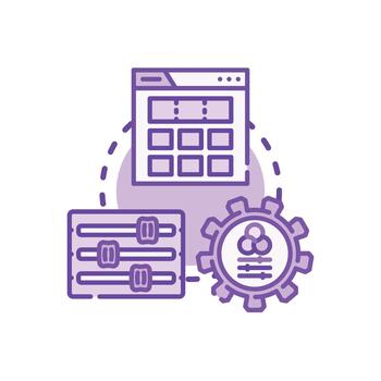 User interface design. creating series application elements concept vector