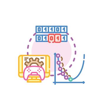Incremental refinement process improving business development strategy vector