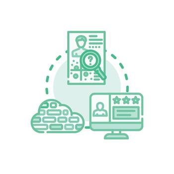 multipack Evaluating context. data for business analysis process vector