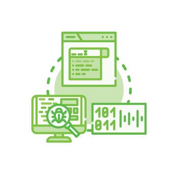 Code syntax programming development concept series. illustration vector