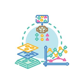 multi característica clasificando información con datos análisis gráficos vector
