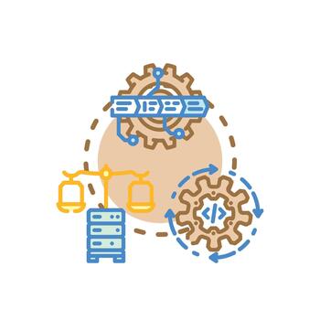 Developers deploying essential system looks changes Software. updates vector