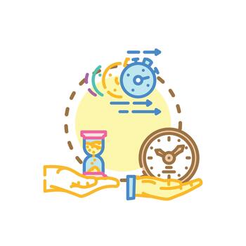 styleset Customizing time shift parameter adjustment control concept. vector