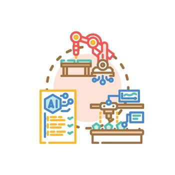 Robotic systems. perform complex data pattern mix analysis vector