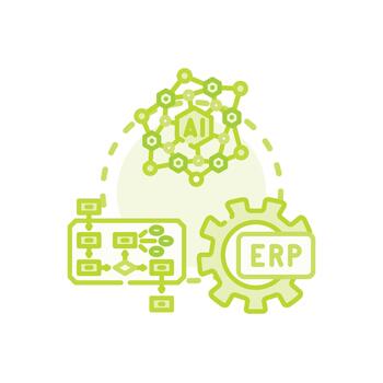 Initial data processing concept. with analytics pack flow vector