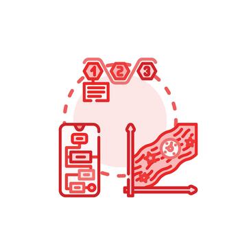 tarea fluir visualización limpiar optimizando negocio. proceso análisis vector