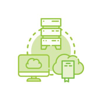 Cloud storage system range accessing digital . data vector