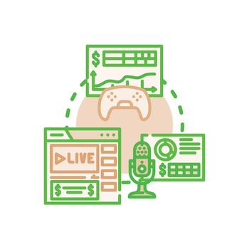 robusto monetización marco de referencia desarrollando conjunto a través de múltiple digital plataformas vector