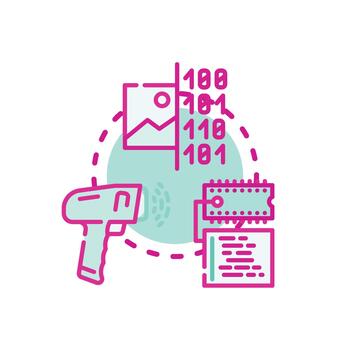 Machine code processing computing series. data and detecting bugs vector