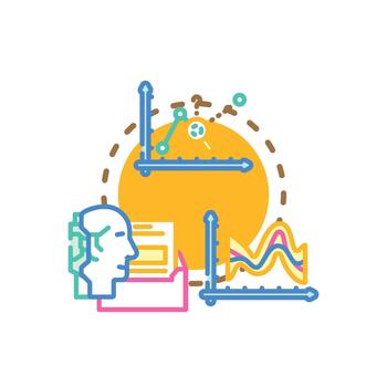 Customizable learning model for education technology development vector