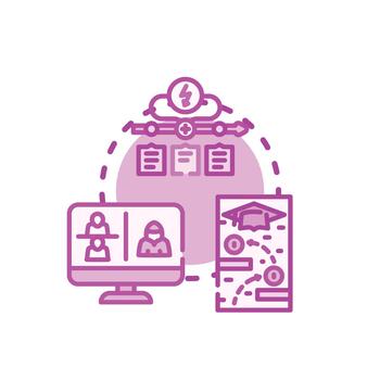 Hackathon event edition developing innovative programming. solutions vector
