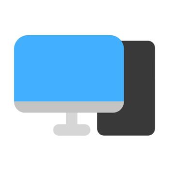 Computer flat icon vector
