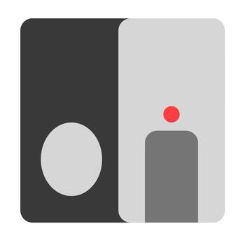 Cpu Case flat icon vector