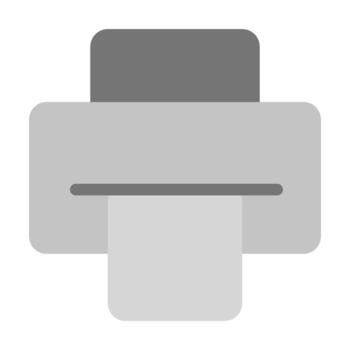 Printer flat icon vector