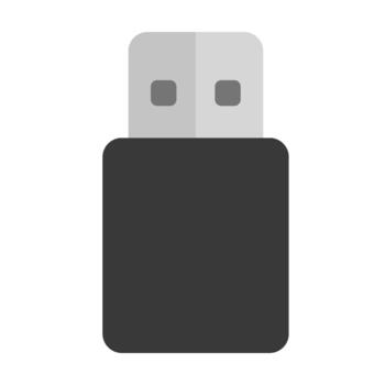 Flash Disk flat icon vector