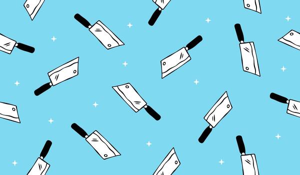 Knife pattern background vector