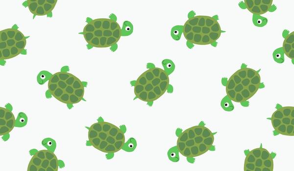 Turtle pattern background design vector