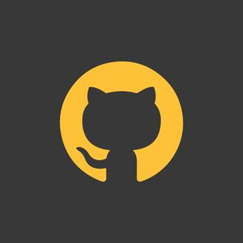 Github Logo Octocat Developer Software Platform Icon vector