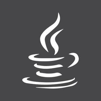 Java Logo Programming Language Software Technology Icon vector