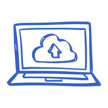 Cloud computing icon illustration vector